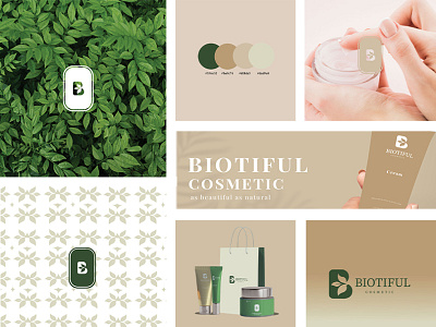 Identity for Biotiful Cosmetic branding graphic design illustration logo typography