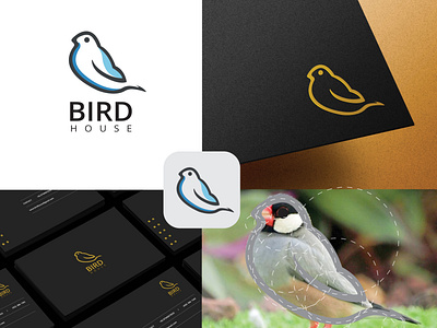 Bird House logo concept branding design goldenratio graphic design illustration logo logodesign typography
