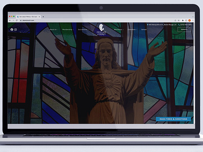 Our Lady of Mercy // Website branding graphic design spiritual web design