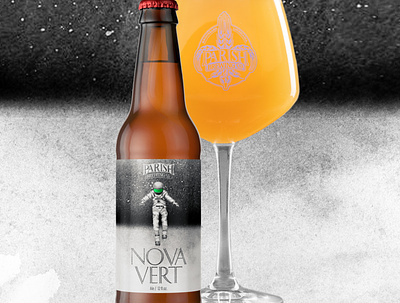 Parish Brewing Co. // Nova Vert // Label Design beerdesign branding craftbeer graphic design illustration packaging