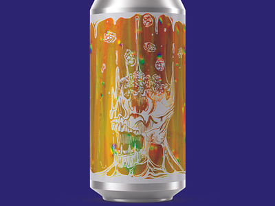 Parish Brewing Co. // Holy Ghost // Label Design beer label design beerdesign branding design graphic design hops illustration label design logo packaging skull