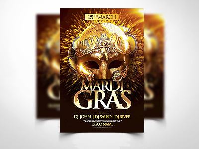 Mard Gras Party flyer brasil brasileiro brazil brazilian mard gras
