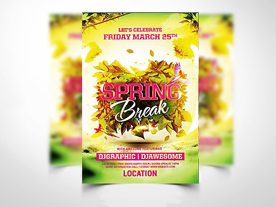 Spring Break Party american holyday aurelio chambal beach birds brazil cub disco fest