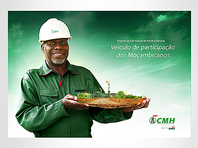 Advertising CMH announcement city men mozambique