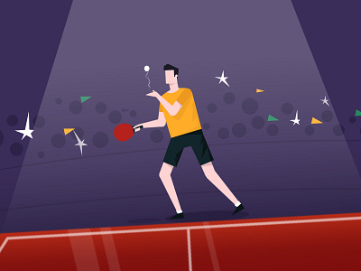 Keep calm and Ping Pong 2018 character game illustration minimal pingpong sports table tennis