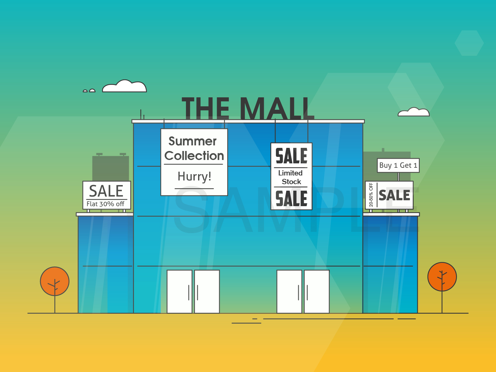 The Mall by Sourav Sarkar on Dribbble