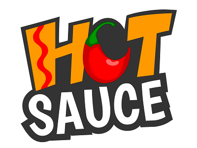 Hot sauce logo idea book cover design branding concept design drawing illustration logo vector