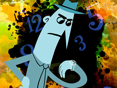 Time cartoon retro