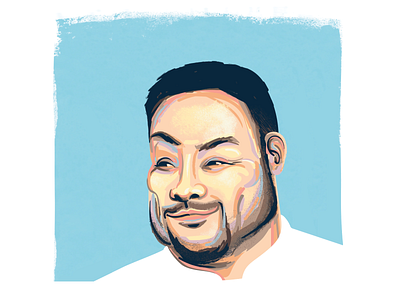 Dave Chang illustration chef colorful dave chang digital painting illustration momofuku portrait