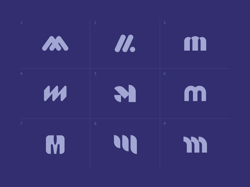 Letter M branding costa rica geometric iconography identity letter logo logotype mark personal branding type typography