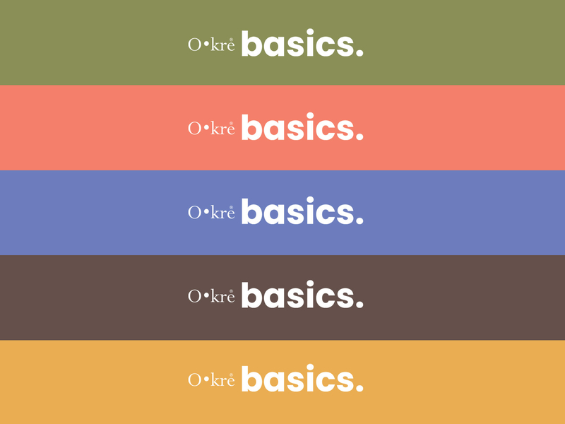 Branding Okre Basics brand design branding color palette costa rica identity logo logo design logotype mark wood