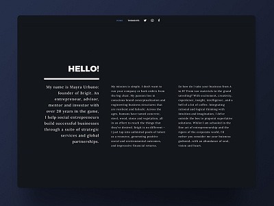 Site Brigit branding business entrepreneurs minimal site typography ui ux web design website