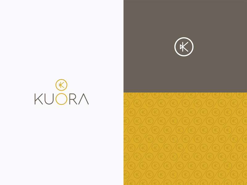Kuora apartments branding costa rica geometric icon iconography identity logo logotype mark pattern real estate typography vector