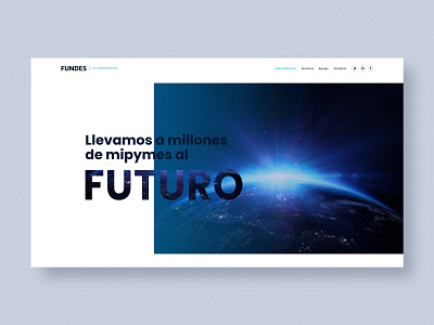 Website for FUNDES branding costa rica design identity logo ui uiux user interface web webdesign website