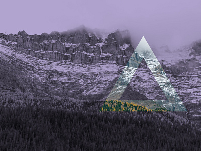 Mountain Geometry branding canada color design geometric icon iconography identity mountain nature nature photography vector wild