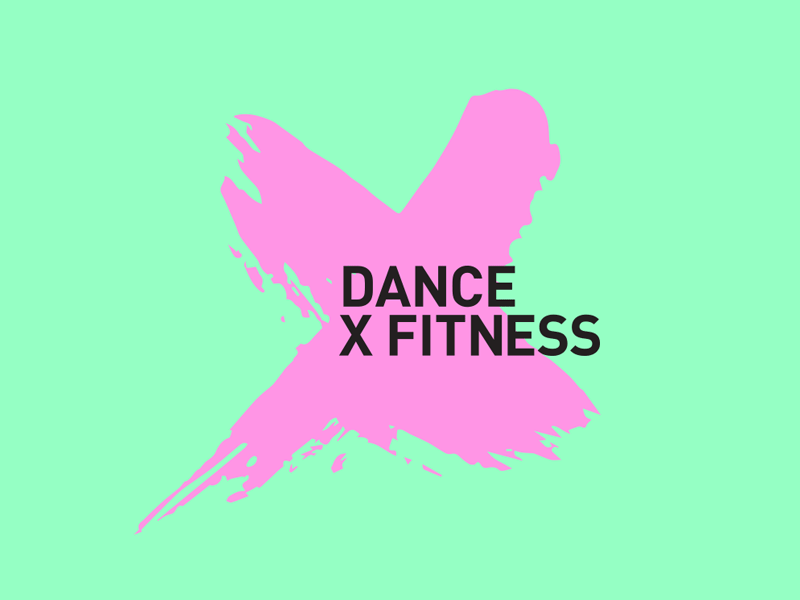 Dance X Fitness - Animated Logo animation brand logo