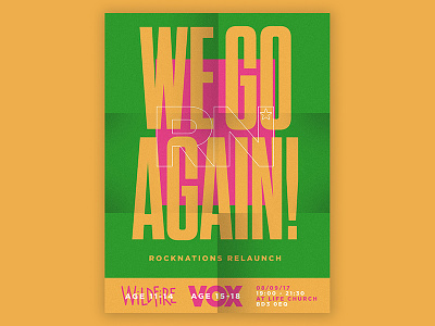 We Go Again - Event Poster