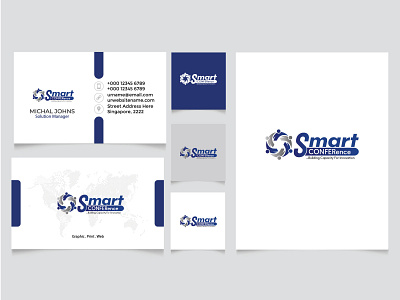 Smart Conference Logo | Online Conference logo Concept