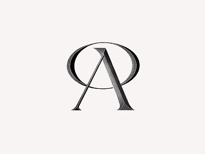 Monogram AO branding design logo typography