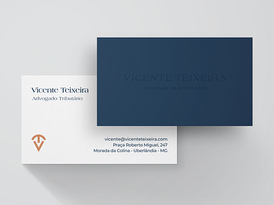 Business Card - Vicente Teixeira Law branding businesscard design logo