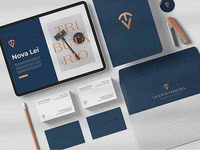 Law office stationery - Vicente Teixeira brand design brand identity branding design logo