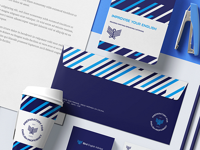 Stationery - Bird English Advisor brand identity branding design logo