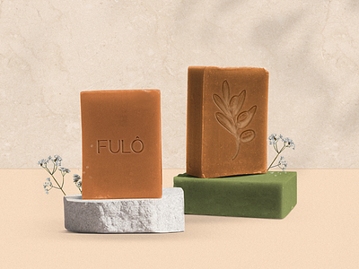 Soap + Stamp - Aroma Fulô branding design logo symbol