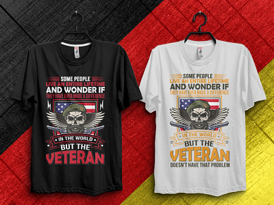 American Army Veteran T-Shirts Design