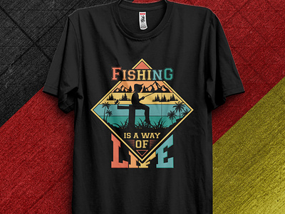 Fishing T-shirt Design t shirt amazing design design f fishing fishing t shirt fishing t shirt design graphic design illustration t shir t shirt t shirt design tshirt tshirts typography