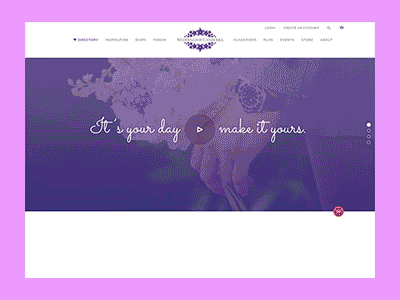 WIP wedding website parallax animation bootstrap design parallax purple ui ux website wedding