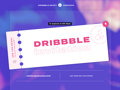 1 dribbble invitation