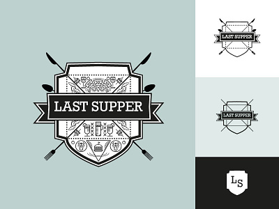 Last Supper brand design logo medieval pub restaurant