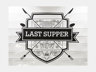 Last Supper (Logo applied on wall)