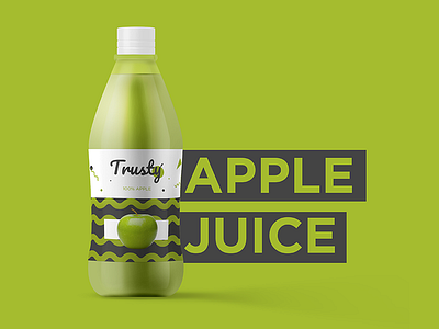 Trusty branding colours creative design fruit health icons juice logo packaging product smoothie