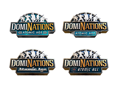 DomiNations Atomic Age logo exploration logo