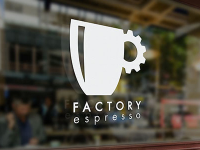 Factory Logo Decal branding logo minimalist