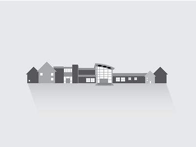 Small town building. architecture building house illustration town