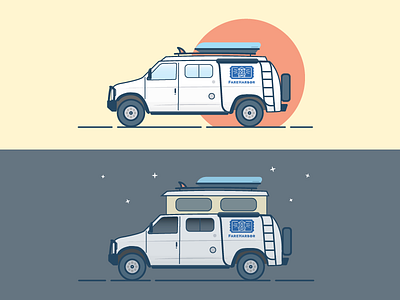 Van Life illustration sportsmobile stickers van vanlife