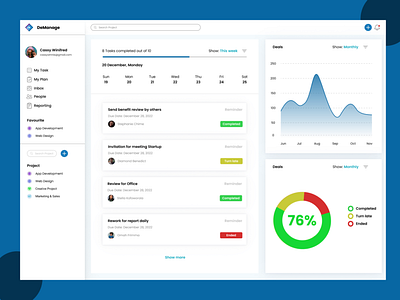 SaaS Management Dashboard UI Concept app branding design graphic design illustration logo mobile motion graphics typography ui ux vector