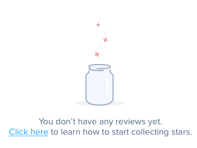 Review Stats Empty State empty slate empty state illustration jar place holder portal reviews saas stars
