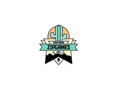 ZipGames Logo – Tempe cactus mountains summer ziprecruiter