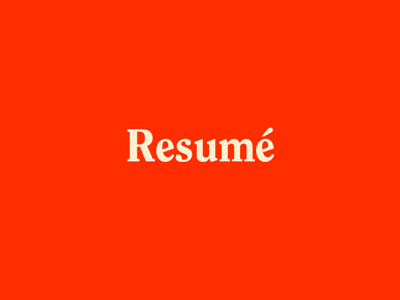 Resume branding colours gif logo resume typography