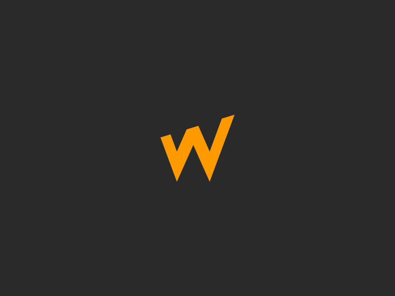 W typography simple minimalist logotype logo identity icon graphics branding