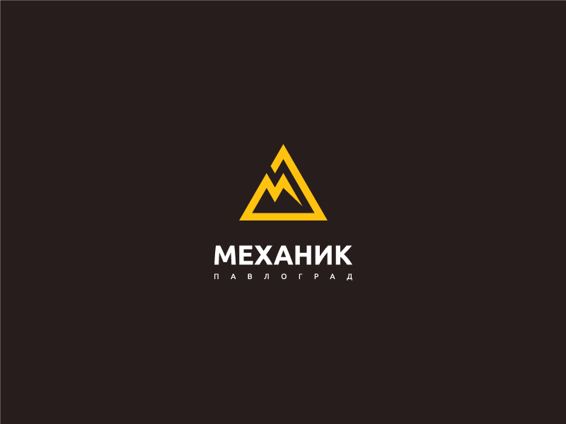 Mechanic Ltd. simple minimalist logotype logo identity icon graphics branding geometry triangle electric lightning
