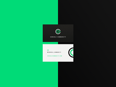 Console Community brand branding business card design graphics identity logo logotype minimalist simple