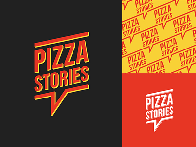 Pizza Stories branding design food icon identity logo logotype minimalist pizza pizzeria typography