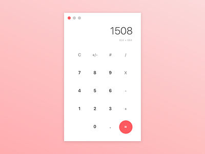 Daily UI #004 Calculator