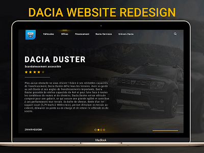 Dacia landing page redesign ecommerce homepage interaction ios landing mobile page product shop ui ux website