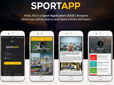 Sport APP UI/UX