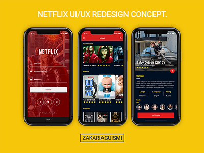 Netflix App UI/UX redesign concept